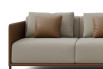Cuscino quadrato su divano bicolore Marsalis