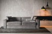 Ellington - divano moderno in tessuto grigio