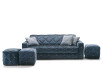 Il divano Douglas è disponibile nel modello a 2 o 3 posti, completabile con un pouf abbinato.
