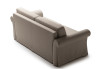 Dettaglio della struttura posteriore del divano letto, curato nei minimi dettagli.
