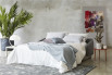 Vivien, divano letto aperto con materasso lungo 200 cm