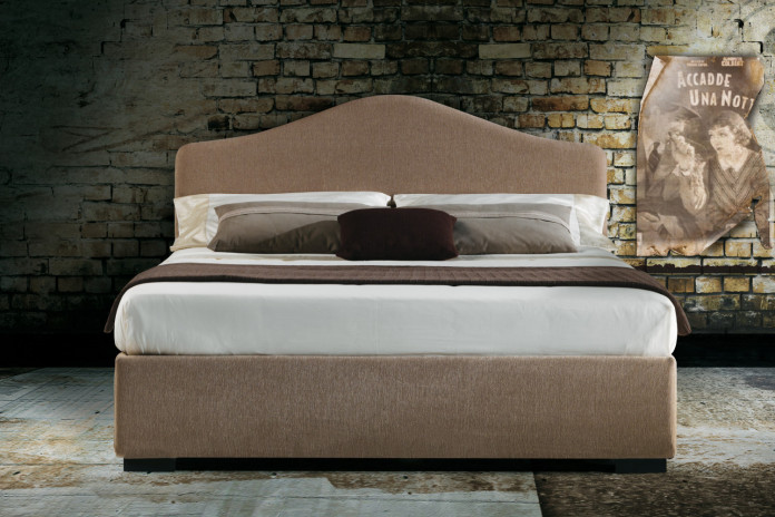 Samoa bed with wavy headboard by Milano Bedding
