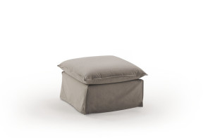 Square ottoman with seat cushion Clarke