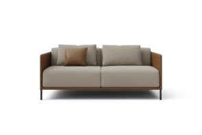 Two-tone sofa with ddecorative cushion Marsalis