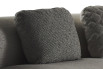 Plain and tufted throw cushions for Goodman sofa