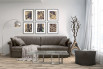 90 cm deep 3-seater sofa available in 4 widths: 229, 239, 242 and 252 cm