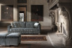 Garrison sofa with feather padding and a refined look.
