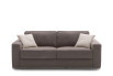 Prince sofa with chromed metal base.