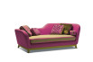 Modern divan Jeremie in pink and yellow