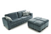 Garrison sofa bed can be completed with an ottoman from the same collection.