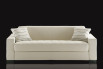 Matrix sofa bed with a square quilted one-piece seat cushion.