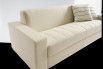Matrix sofa bed has seat and backrest composed by one-piece cushions.