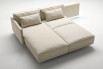 Once the single element rotation is complete, you only have to fasten it to the chaise longue to obtain a double bed.