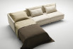 Dennis modular sofa bed with chaise longue turner into a single bed.