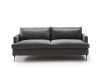 2/3 seater contemporary sofa bed with narrow arms and metal legs