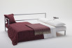 To obtain the double bed you only have to slide out the mechanism and unfold the mattress.