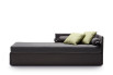 Jack 3 sofa bed with decorative cushions and roll cushions