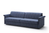 90 cm deep 3-seater sofa with L shaped armrests