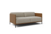 Side view of two-tone 2-seater sofa Marsalis