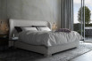 Victoria, double storage bed - smooth upholstered headboard