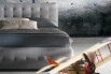 Phuket bed with tufted decoration on headboard and bed-frame