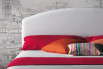 Detail of Domingo rounded headboard