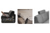 Accessories: pull-out casters, 100% cotton cloth bed base cover, headrest (to be purchased from another page).
