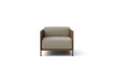Two-tone armchair with narrow armrests Marsalis
