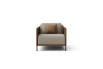 Two-tone armchair with decotative down filling cushion Marsalis