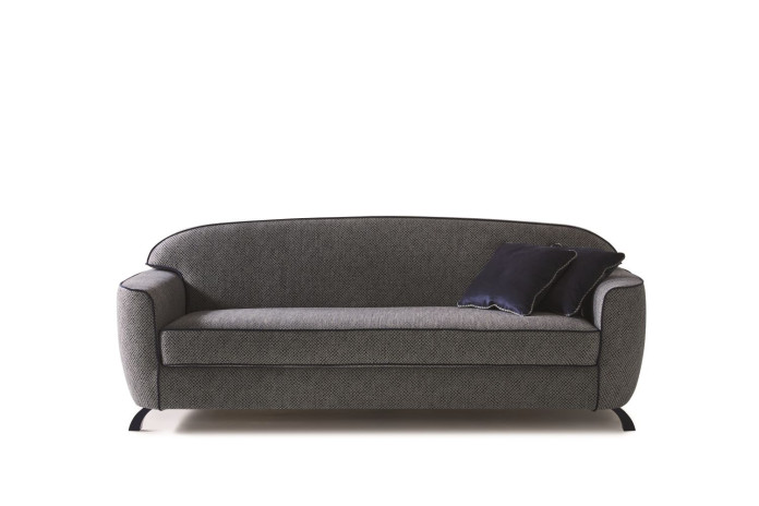Charles è un divano letto a ribalta dal design vintage
