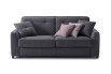 Modernes 2-Sitzer Sofa mit niedrigen Füßen, in Stoff, Kunstleder oder Leder