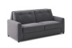 2-Sitzer Sofa stoffbezogen mit Rückenlehnen, gekennzeichnet durch seine horizontale Ziernaht.