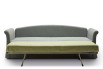 Nebeneinanderstellen von einem Einzelschlafsofa mit einem zweiten ausziehbarem Lattenrost (optional). Daraus ergibt sich ein Doppelbett.