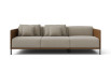 zweifarbiges Sofa mit Daunenkissen Marsalis