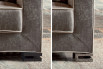Sofa mit kontrastierendem Profil Garrison: Wenge oder verchromte Metallfüße