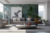 Design Sofa mitten im Raum mit dünnen Armlehnen Marsalis