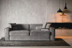 Ellington - canapé moderne en tissu gris