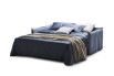 Canapé lit double ouvert avec matelas H.12 cm