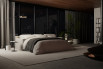 Canapé lit ouvert, modèle avec matelas double