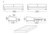 Vivien - module 3 places convertible pour canapé, dimensions
